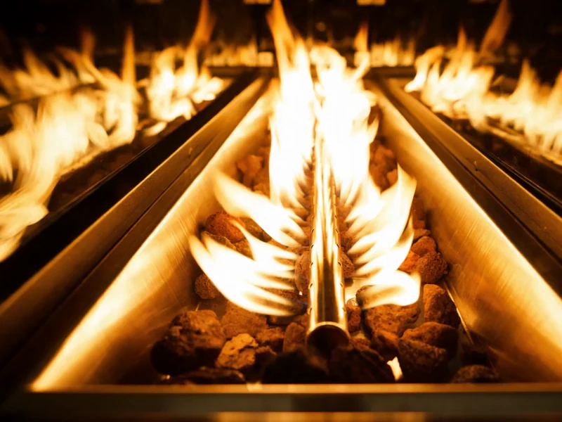 Flacără PureFlame văzută de aproape
